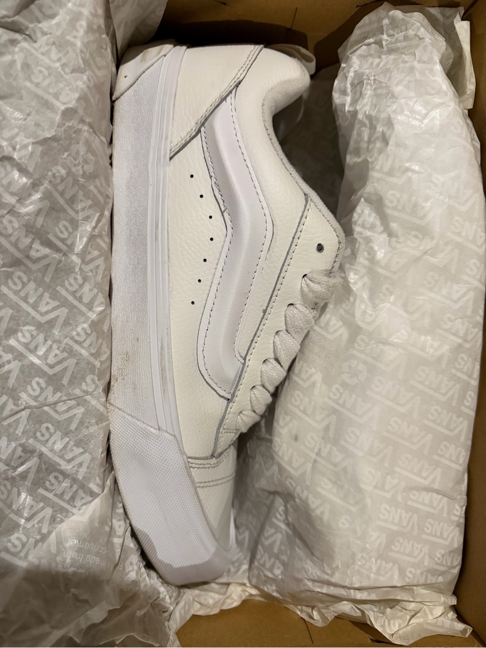 Vans Knu Skool Leather Casual Skate Shoes | 10.5